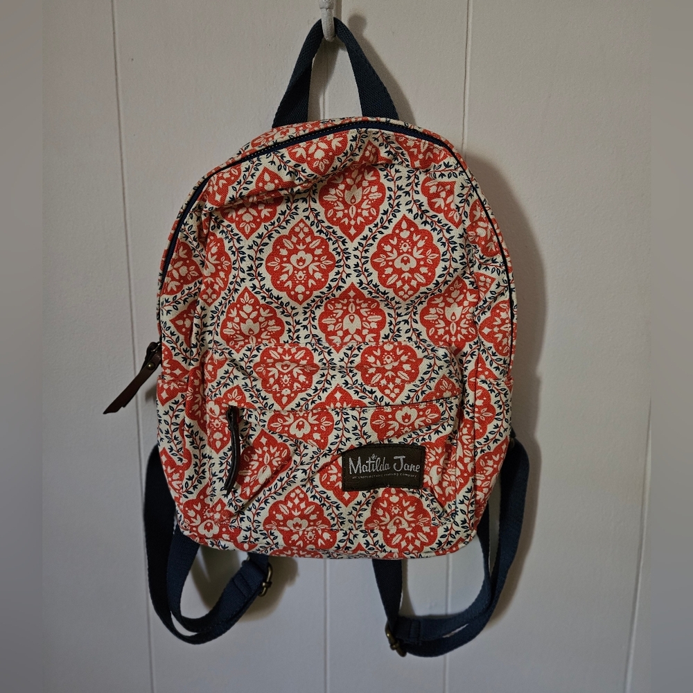 Matilda Jane Girls Backpack - New without Tags - Floral